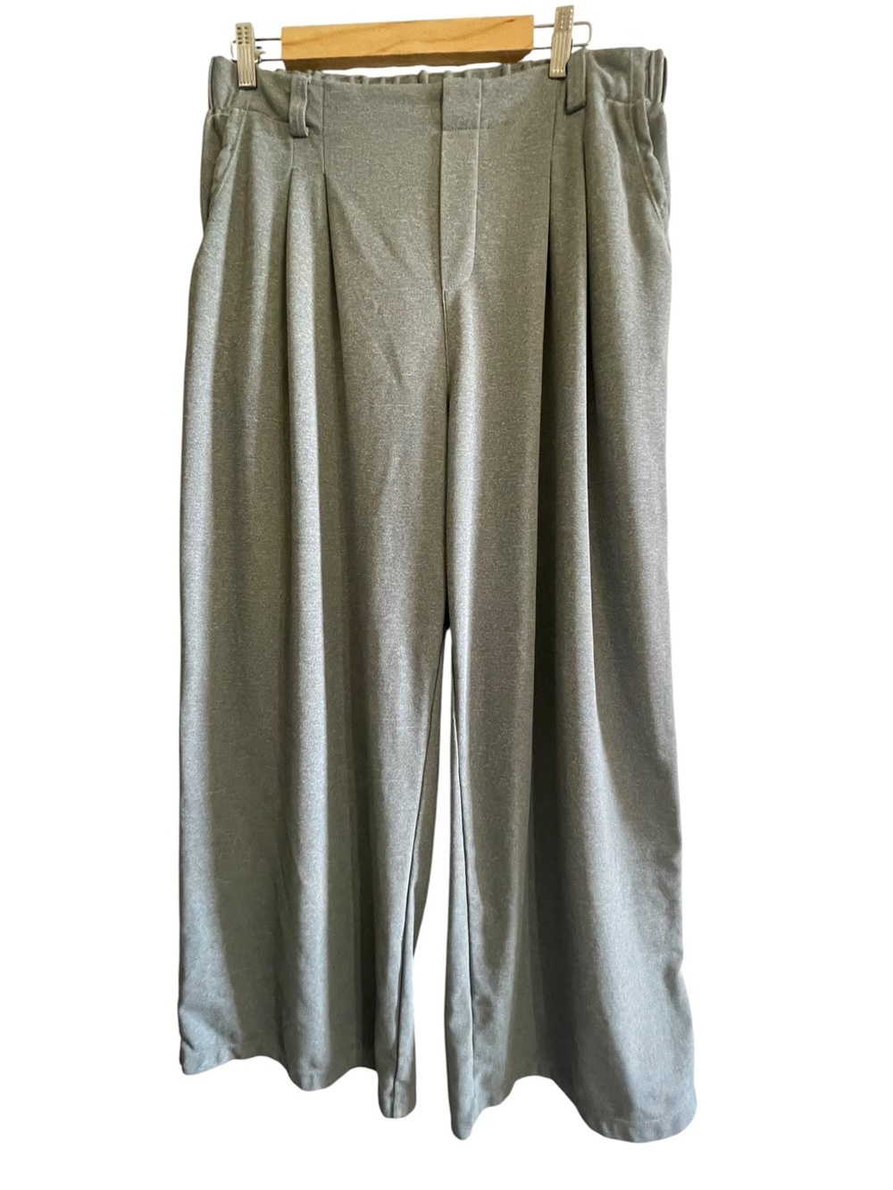 Halara Gray Wide Leg Pleated Trousers – Women’s Size XL Regular - Picture 6 of 6